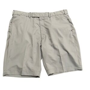Ralph Lauren RLX Golf Shorts Mens Size 38 Gray Flat Front Golf Shorts